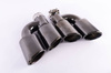 KOŃCÓWKI TŁUMIKA AUDI A4 B8, KPL BLACK TITANIUM