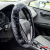 Pokrowiec nakładka na kierownicę samochodową M 37-39cm SWC-02-M AMIO-01357