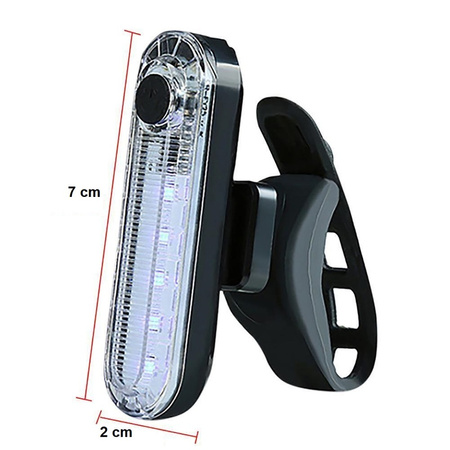 LAMPKA ROWEROWA LED TYŁ PRZÓD USB 50 LUMENÓW NA ROWER