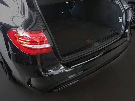 Nakładka na zderzak tylny Mercedes W205 klasa C Kombi (Czarna)