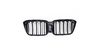 Grill sportowy podwójne żeberka Gloss Black BMW X3 G01 F97 X4 G02 F98 Facelift 2021-obecnie
