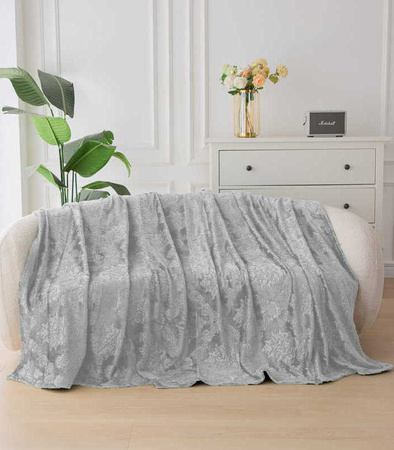 KOC WYTŁACZANY 200 x 220 CM KWIATOWY WZÓR MIĘKKA NARZUTA PLED MIKROFIBRA (Kopia)