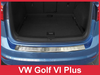Nakładka na zderzak tylny do Volkswagen Golf 6 Plus (Stal)
