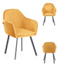 KRZESŁO TRENTO TAPICEROWANE NOWOCZESNY DESIGN FOTEL WELUR SALON JADALNIA