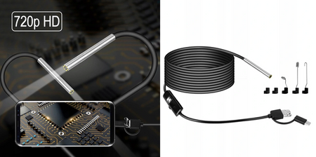 Kamera inspekcyjna endoskop 3.9mm HD ANDROID USB-C