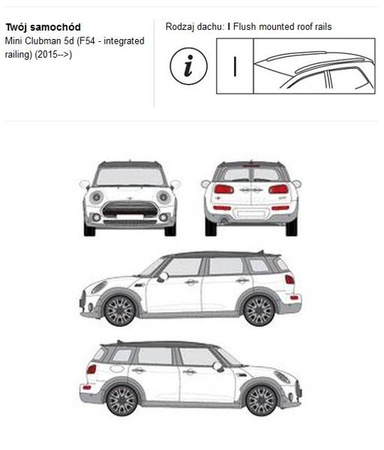 Bagażnik dachowy CRUZ S-FIX Mini Clubman Countryman