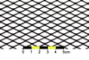 Siatka ALU Diamond Black 120x20cm