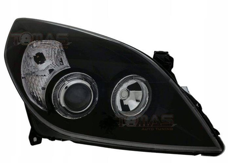 Reflektory lampy przednie OPEL VECTRA C SIGNUM Ringi Black
