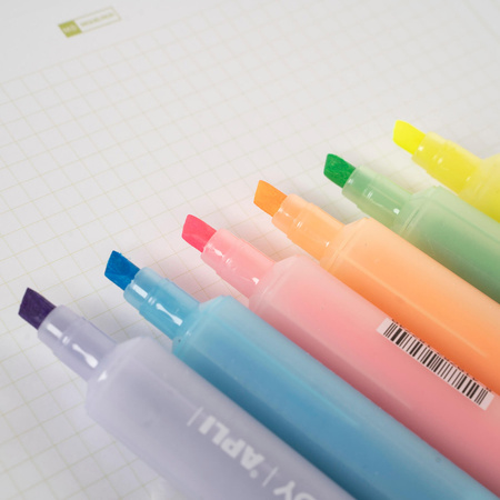 Marker fluorescencyjny z podwójną końcówką Apli Kids - Candy Pomarańczowy