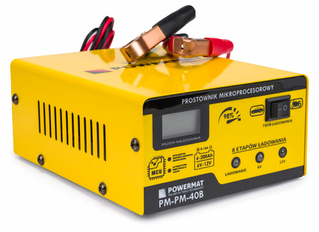 Prostownik mikroprocesorowy akumulatorowy 6/12V PM-PM-40B