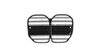 Grill sportowy podwójne żeberka Gloss Black BMW 4 G22 G23 G83 2021-obecnie