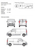 Bagażnik dachowy belki Opel Vivaro Renault Trafic 