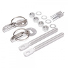 Zapinki maski aluminiowe Silver