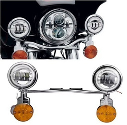 Komplet lightbarów LED + kierunkowskazy ze stelażem