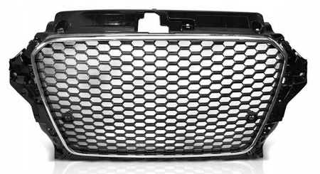 Grill przedni AUDI A3 8V 12-16 RS LOOK CHROME BLAC