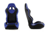 Fotel sportowy MONZA+ Skóra Blue