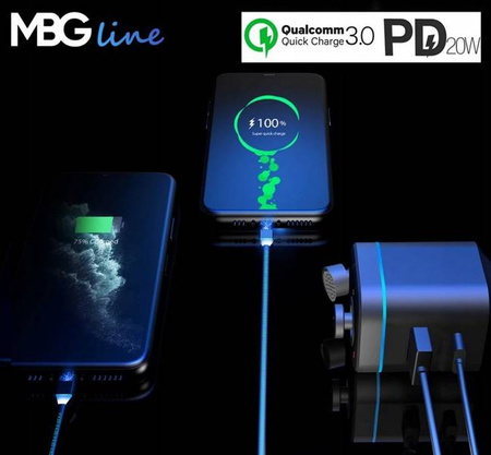 Transmiter FM Bluetooth 5.0 ładowarka QC 4.0 PD20W