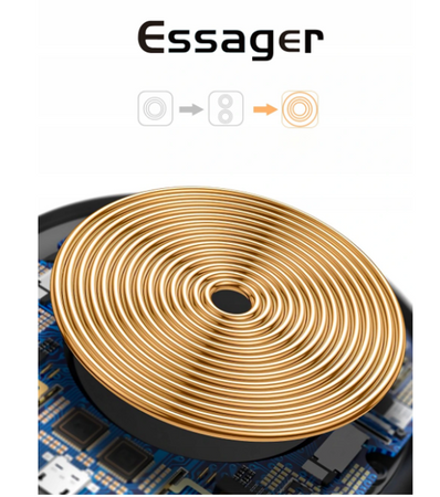Wireless magnetic charger, Essager, EWXZMX-JMB01, 15W (black)