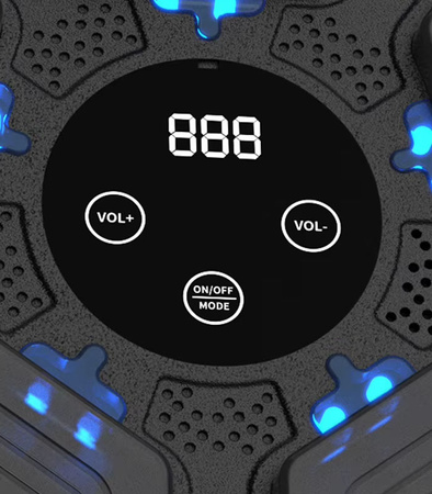 TABLICA BOKSERSKA INTELIGENTNA ŚCIENNA ELEKTONICZNA TRENAŻER MUZYKA BLUETOOTH LICZNIK REGULACJA GŁOŚNOŚCI DO TRENINGU ĆWICZEŃ BOKSU