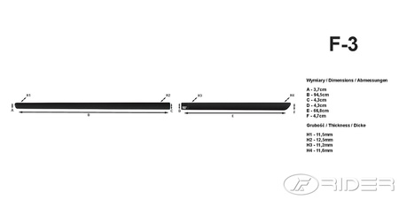 Vw Golf VI 5D listwy boczne