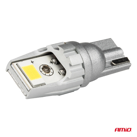 Żarówki LED CANBUS T10 W5W 2SMD 3570 White 12V 24V AMIO-04256