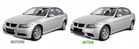 ZDERZAK PRZEDNI BMW E90 05-08 LOOK M3  BEZ PDC