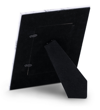 RAMKA NA ZDJĘCIE 21 X 26 CM PROSTOKĄTNA STOJĄCA DESIGNERSKA REGULOWANA DO WNĘTRZ MARMUR