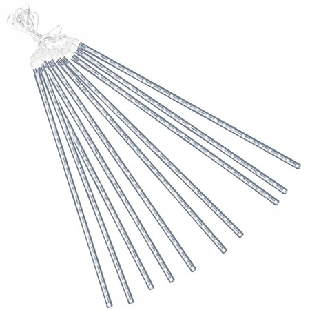 LAMPKI ZEWNĘTRZNE 288 LED METEORY 50CM SPADAJĄCY ŚNIEG SOPLE DESZCZ