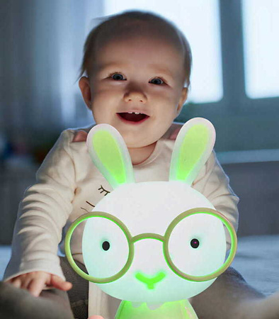 LAMPKA NOCNA DLA DZIECI KRÓLIK LED 3 TRYBY ŚWIECENIA LAMPKA BIURKOWA