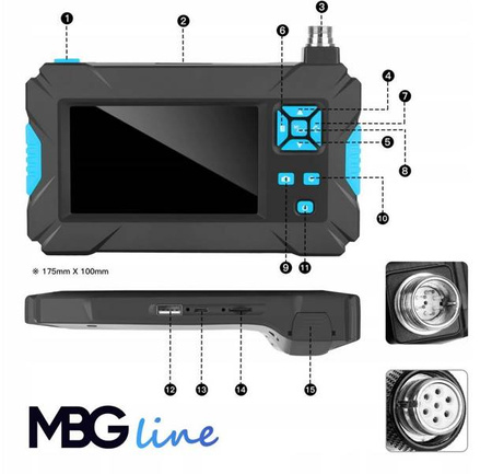 Kamera inspekcyjna endoskop 10M 6LED full hd