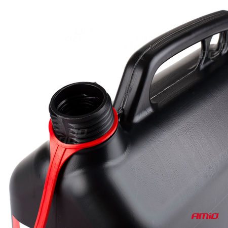 Kanister plastikowy, czarny 5L AMiO-02887