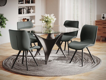 KRZESŁO HORSAL TAPICEROWANE SALON NOWOCZESNY DESIGN FOTEL WELUR JADALNIA