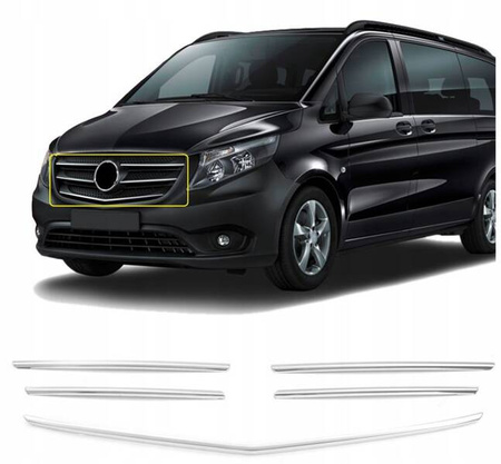 Listwa atrapy przedniej maskownicy grilla MERCEDES VITO W447 III 2014-2019