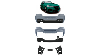 Tylny zderzak sport PDC zestaw z dyfuzorem BMW 1 F20 F21 Facelift 2015-2019