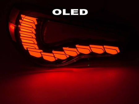 Lampy diodowe LED red OLED do Toyota GT86 12-21