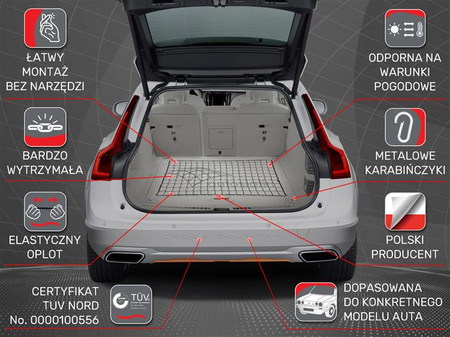 Siatka do bagażnika Skoda Octavia III Kombi (tylna siatka) 2012-...