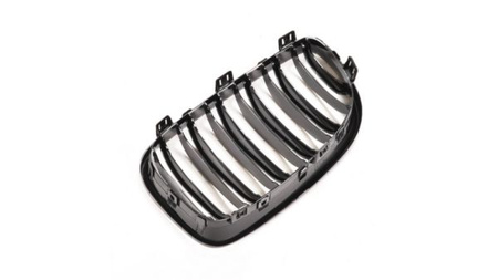 GRILL BMW E81 E87 E88 07-12 DUAL LINE GLOSS BLK