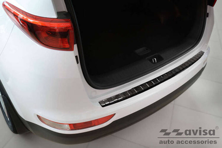 Nakładka na zderzak tylny do KIA SPORTAGE 4 (Carbon Fiber)