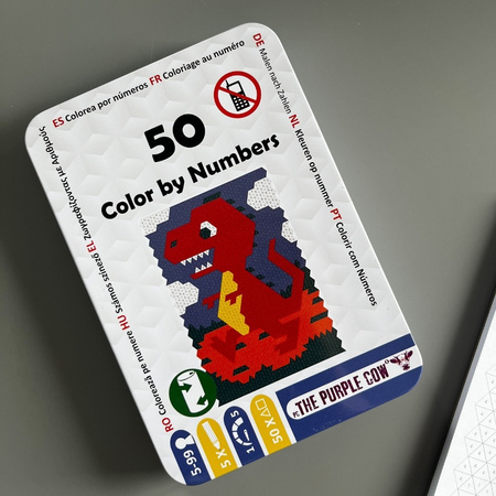 Podróżne łamigłówki The Purple Cow - 50 Koloruj po liczbach