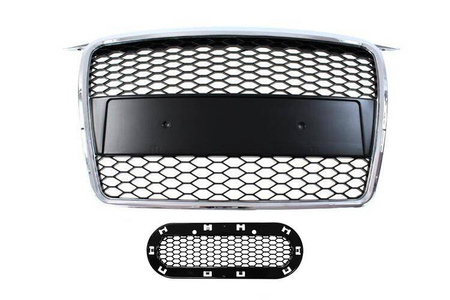 GRILL AUDI A3 8P RS-STYLE CHROME-BLACK (05-08)