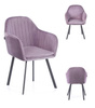 KRZESŁO TRENTO TAPICEROWANE NOWOCZESNY DESIGN FOTEL WELUR SALON JADALNIA