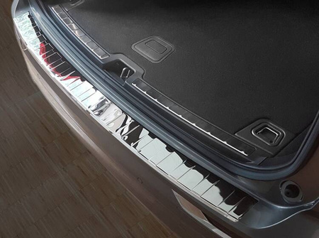 Nakładka na zderzak tylny do Volvo XC60 II (Stal-Lustro)