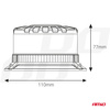 Lampa ostrzegawcza błyskowa kogut LED W28B 12V 24V AMIO-04109