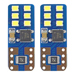 Żarówki LED CANBUS 12SMD UltraBright 2016 T10e W5W White 12V 24V AMIO-01638