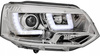 Lampy przednie reflektory VW T5 chrome LED DRL