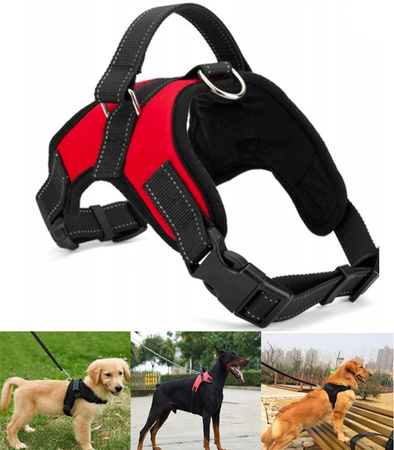 MOCNE SZELKI DLA PSA BEZUCISKOWE REGULOWANE M