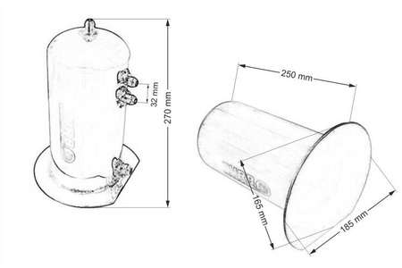 Zbiornik Paliwa TurboWorks 2,5L Swirl Pot typ2