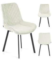 KRZESŁO KEMBLE WELUROWE NOWOCZESNE DO SALONU JADALNI BIURA