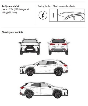 Bagażnik dachowy CRUZ AIRO FUSE Lexus UX