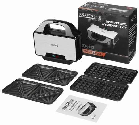 Opiekacz elektryczny z wymiennymi wkładami 1500W KD4133
